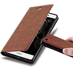 Cadorabo Coque Huawei P8 LITE 2015 Etui en Brun