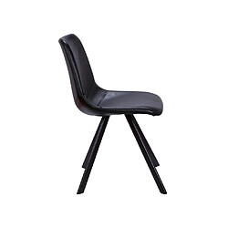 Acheter Vente-Unique Lot de 2 chaises LUBINE - Simili - Noir