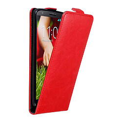 Cadorabo Coque LG G2 Etui en Rouge