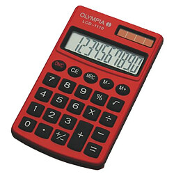 Calculatrice Olympia LCD-1110 rouge