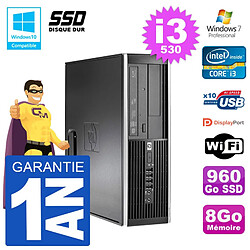 PC HP Compaq 8100 SFF i3-530 RAM 8Go SSD 960Go Graveur DVD Wifi W7 - Occasion