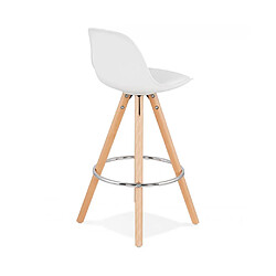 Acheter Kokoon Design Tabouret de bar design ANAU MINI WHITE 42x42x85 cm