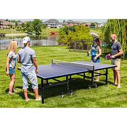 PLAYTOWN Table de ping-pong 274x152,5 cm professionnelle interne externe pliante complète Ace