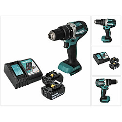 Makita DHP 484 RT Perceuse-visseuse à percussion sans fil 18 V 54 Nm brushless + 2x Batteries 5,0 Ah + Chargeur