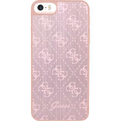 Guess Maroquinerie Coque Guess rose en aluminium pour iPhone 5S/SE