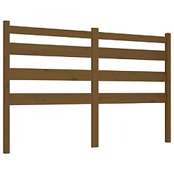 vidaXL Tête de lit Marron miel 156x4x100 cm Bois massif de pin