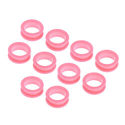 10x Barber Ciseaux De Coiffure Ciseaux Doigt Anneau Grips Inserts Rose