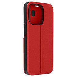 Avizar Étui Folio pour iPhone 15 Pro Max Clapet Support Vidéo Rouge