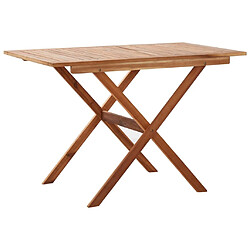 Maison Chic Table de jardin | Table d'extérieur 110x67x74 cm Bois d'acacia massif -GKD46740