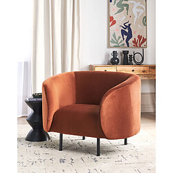 Beliani Fauteuil LOEN Velours Orange