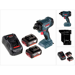 Bosch GDR 18V-160 Visseuse à chocs sans fil 18V 1/4" 160Nm + 2x Batteries 5,0Ah + Chargeur + Insert - sans Coffret