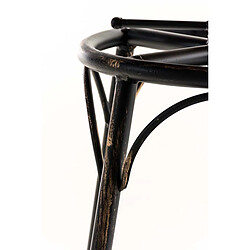 Decoshop26 Tabouret de bar x1 style industriel contemporain hauteur réglable en métal bronze et assise en bois clair 10_0004539 pas cher