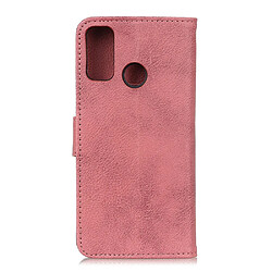 Etui en PU avec support rose pour votre Samsung Galaxy A21s