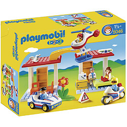 Playmobil® PLAYMOBIL A 2 3 - Jeu De Construction - Coffret Hôpital Avec Secouristes Et Policiers - 5046