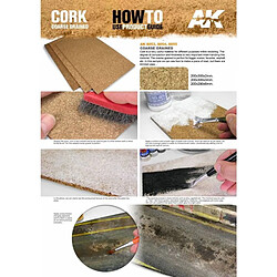 Ak Interactive Cork Sheet - Coarse Grained 200x290x6mm - Décor Modélisme