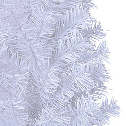 Avis vidaXL Arbre de Noël artificiel avec branches épaisses blanc 210cm PVC