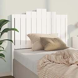 Maison Chic Tête de lit moderne pour chambre - Décoration de lit Blanc 106x4x110 cm Bois massif de pin -MN87617