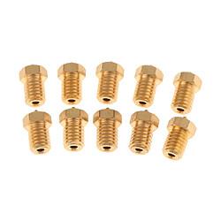 10PCS Buse d'Extrusion Nozzle Imprimante 3D Tête en Cuivre pour 3D Imprimante 1,75MM Filament - 0,4MM