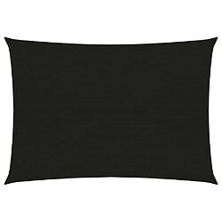 ComfortXL Voile D'ombrage 160 G/m² Noir 2,5x4 M Pehd