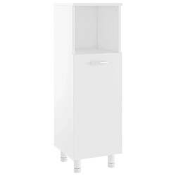 Maison Chic Armoire de salle de bain,Meuble de rangement,Meuble haut Blanc 30x30x95 cm Aggloméré -GKD816940