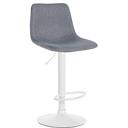 Non Tabouret de bar Divo tissu blanc