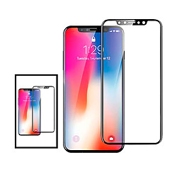 PHONECARE Kit 2 Film de Verre Trempé 5D Full Cover pour iPhone X / XS