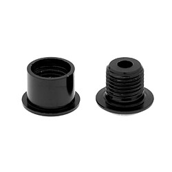 Avis 5pcs en alliage d'aluminium vélo vélo pédalier percussion boulon vis m8x7mm noir