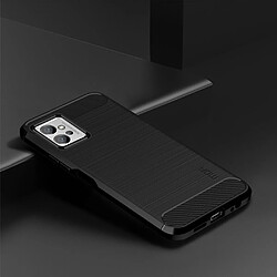 Coque en TPU MOFI surface brossée, anti-rayures, texture en fibre de carbone pour votre Motorola Moto G32 4G - noir