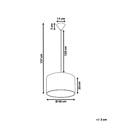 Avis Beliani Lampe suspension rose LOVU