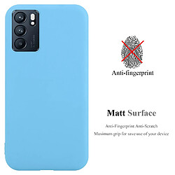 Cadorabo Coque Oppo Reno6 5G Etui en Bleu