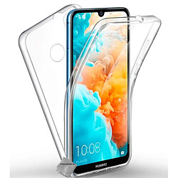 Htdmobiles Coque silicone gel fine 360 integrale pour Huawei Y7 (2019) + film ecran - TRANSPARENT