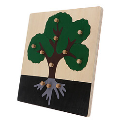 Enfants En Bois Montessori Animal Peg Jigsaw Puzzle Toy Tree