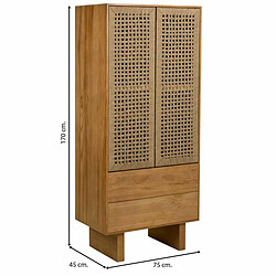 Avis Armoire Alexandra House Living Marron Corde Bois d'épicéa Bois de paulownia 45 x 170 x 80 cm 45 x 170 x 75 cm