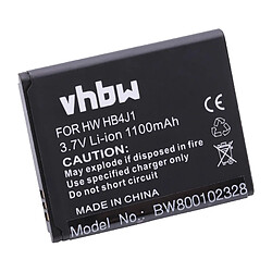 Vhbw Batterie LI-ION 1100mAh pour HUAWEI Ideos X3 Lidl Handy remplace HB4J1 / HB4J1H