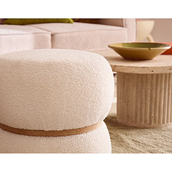 Avis Lisa Design Sataya - pouf - en tissu bouclette