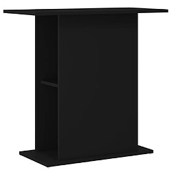 vidaXL Support pour aquarium noir 75x36x72,5 cm bois d'ingénierie