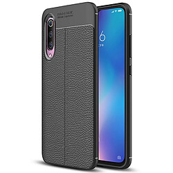 Wewoo Coque Étui de protection en TPU Litchi Texture pour Xiaomi Mi 9 (Noir)