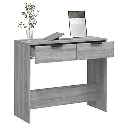 Maison Chic Table console | Meuble d'entrée | Table d'appoint Sonoma gris 90x36x75 cm Bois d'ingénierie -GKD16901 pas cher