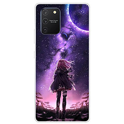 Coque en TPU impression de motifs souple fille pour votre Samsung Galaxy A91/S10 Lite