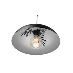 Lumière Suspension Dome Acier Argent 1 ampoule 106cm