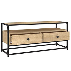 Acheter vidaXL Meuble TV chêne sonoma 100x35x45 cm bois d'ingénierie