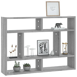 Acheter vidaXL Étagère murale Sonoma gris 75x16x55 cm Bois d'ingénierie