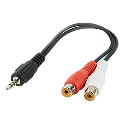 Câble Audio Jack (3,5 mm) vers 2 RCA GEMBIRD CCA-406 20 cm Noir