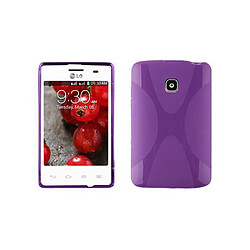 Cadorabo Coque LG L3 II (1. SIM) Etui en Mauve