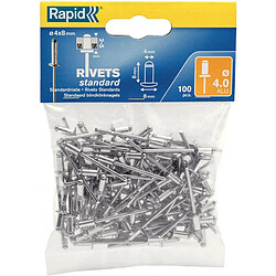 Rivets Standard R 4 x 8 mm 100 Unités Rapid