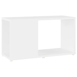 vidaXL Meuble TV Blanc 60x24x32 cm Bois d'ingénierie