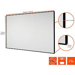 Avis Écran sur cadre celexon Home Cinéma à toile Haut Contraste 265 x 149 cm, 120" - Dynamic Slate ALR