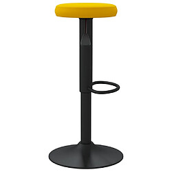 Acheter vidaXL Tabourets de bar lot de 2 jaune moutarde velours