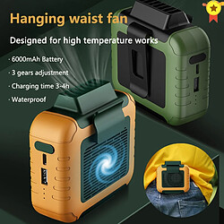 Avis Universal Mini ventilateur portable clip taille ventilateur USB rechargeable 6000mAh pour le travail en plein air camping pêche navette fan |