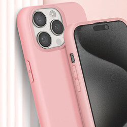 Avizar Coque Cordon pour iPhone 15 Pro Max Lanière Tour du Cou série Corda Rose pas cher